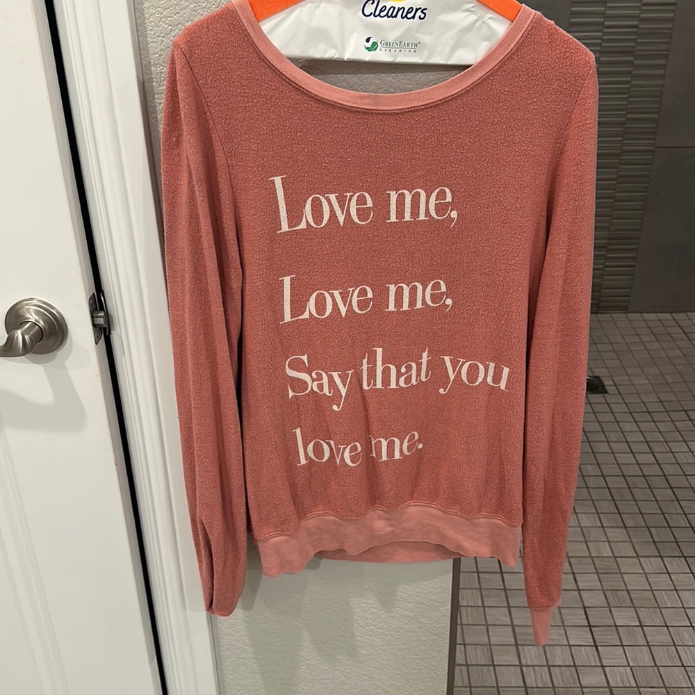 Wildfox love me sweater